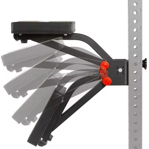 Support multifonctionnel réglable à cinq positions pour exercices de rame, <span class=keywords><strong>banc</strong></span> de musculation pour pectoraux et accessoires de squat avec crochet de support - Product Image 3