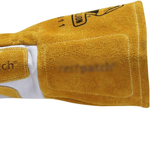 Gm1611 lớn Top Grain da bò Găng tay da gia cố Palm & ngón trỏ để bảo vệ thêm MIG Hàn ngọn đuốc phụ kiện - Product Image 5