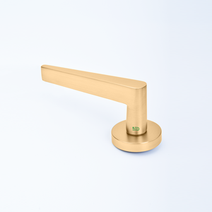 Gagang pintu aluminium untuk Interior kamar tidur dan Hotel pegangan pintu kayu emas perangkat keras pintu Modern - Product Image 3