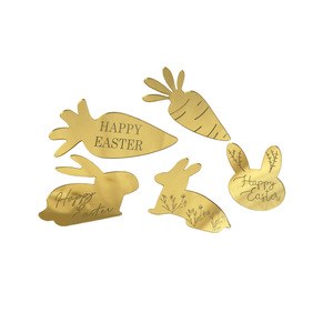 ของตกแต่งเค้กกระต่ายอีสเตอร์อะคริลิค น้ำผึ้งและรสหวาน อุปกรณ์ตกแต่งเค้กสุขสันต์วันอีสเตอร์สำหรับงานปาร์ตี้ - Product Image 4