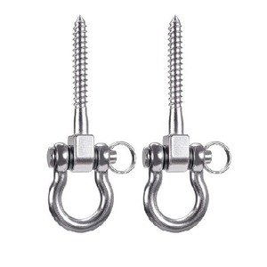 Ganchos de Acero Inoxidable 304 Grado 8 con Perno Hexagonal para Colgar Hamacas en Exteriores, Tornillos para Muebles con Rosca Derecha - Product Image 2