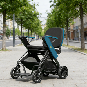 Sedia a Rotelle Elettrica Pieghevole Intelligente Completamente Automatica Modello ZW505 Capacità di Carico 100kg per Anziani e Disabili con APP - Product Image 1