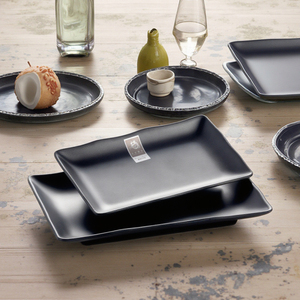 Guangzhou al por mayor <span class=keywords><strong>precio</strong></span> barato restaurante color negro de melamina de platos - Product Image 2