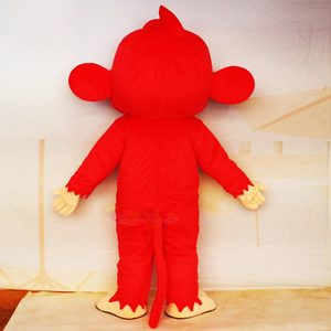 Mascotte fabricant quantité minimale <span class=keywords><strong>de</strong></span> commande 1PC personnalisé Halloween noël <span class=keywords><strong>Jungle</strong></span> Animal rouge singe dessin animé personnage marque mascotte Costume pour les ventes - Product Image 6