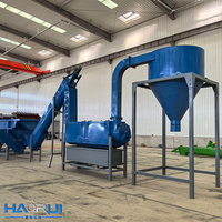Ligne de recyclage automatique du plastique, usine de recyclage des bouteilles en PE et PP, ligne de production de recyclage des films plastiques