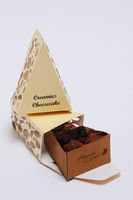 Boîte à dessert triangulaire pour emballage de tranche de gâteau en carton de qualité alimentaire pour fête de boulangerie et utilisation de cadeaux