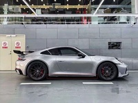 Kit carrosserie pour Porsche 911 992 en fibre de carbone modifiée : Lame avant, Lame aérodynamique avant, Jupes latérales, Lame arrière, Aileron arrière