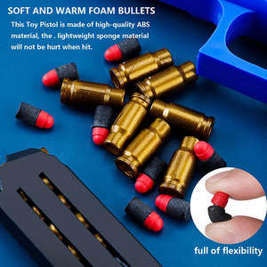 Pistolet jouet pour enfants avec clip EVA, balles souples en plastique à chargement manuel, jeu de tir, cadeau d'anniversaire/de fêtes - Product Image 3
