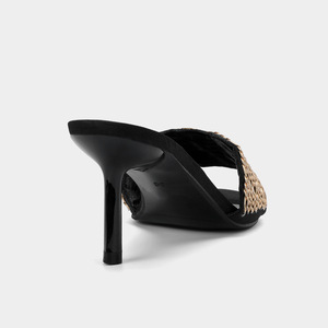 Sandalias de Mujer Verano 2026, Diseño Moderno con Tacón Alto y Punta Descubierta, Decoración con Cadena Metálica, para Uso en Exteriores - Product Image 3