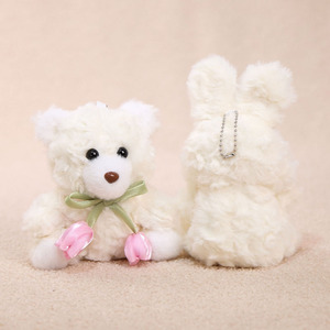 Vente d'usine – Porte-clés en peluche mini-tulipe super doux, pendentif en coton Kawaii, anti-stress, cadeau de mariage - Product Image 2