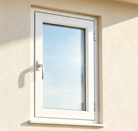 Ventana Abatible de PVC Segura para Niños - Ventilación Anticaída y Antirrefuerzo de Aire, Ventana de Doble Acción de PVC Multicámara de Última Generación