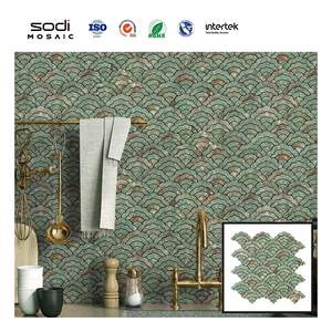 Autocollant mural décoratif 3D effet <span class=keywords><strong>mosaïque</strong></span> pour cuisine et salle de bain, motif nuages populaires, violet, facile à découper, à peler et coller - Product Image 4