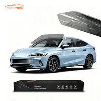 NANOTEK Kaca Film Mobil Mewah Berkualitas Tinggi UV400 Nano Keramik Tint 100% Penolakan UV 97% Penolakan IR Privasi Kaca Depan PET
