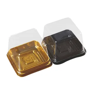 卸売透明月餅ボックスプラスチック長方形ケーキボックス