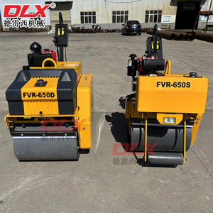 Mini đôi trống rung đường lăn Máy đầm cho nhựa đường xây dựng đi bộ phía sau rung Con lăn changfa lõi động cơ - Product Image 5