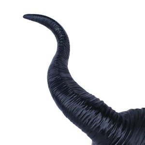 2022 Halloween Party Latex Headgear Sleeping Devil Horned Curse Dark Witch Black Horned Hat - Product Image 4