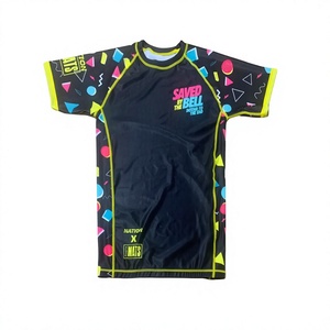 Camiseta de Compresión Sublimada Personalizada para Niños, para Entrenamiento de Jiu Jitsu Brasileño, Spandex/Poliéster - Product Image 4