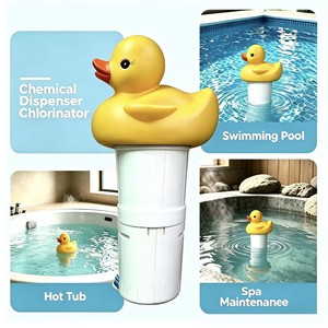 Dosificador Químico Flotante <span class=keywords><strong>de</strong></span> Plástico en Forma <span class=keywords><strong>de</strong></span> Pato Grande <span class=keywords><strong>para</strong></span> Tabletas <span class=keywords><strong>de</strong></span> 3 Pulgadas, Liberación Lenta Ajustable <span class=keywords><strong>para</strong></span> Mantenimiento <span class=keywords><strong>de</strong></span> Piscinas y Spas - Product Image 1