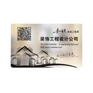 Tarjetas de Visita Metálicas Elegantes Personalizadas con Grabado y Estampado, Precio de Fábrica en China, Bajo MOQ, PVC Dorado - Product Image 3