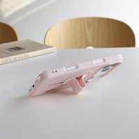 Casing Dompet Magnetik Terintegrasi dengan Penyangga Lipat untuk iPhone 17 Pro Max 16 Pro 15 14 13, Mendukung Pengisian Daya Nirkabel Magnetik