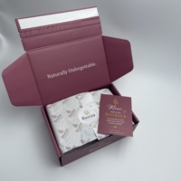 Boîtes cadeaux en carton ondulé personnalisables en forme d'avion avec papier de soie/papier d'emballage et cartes de remerciement