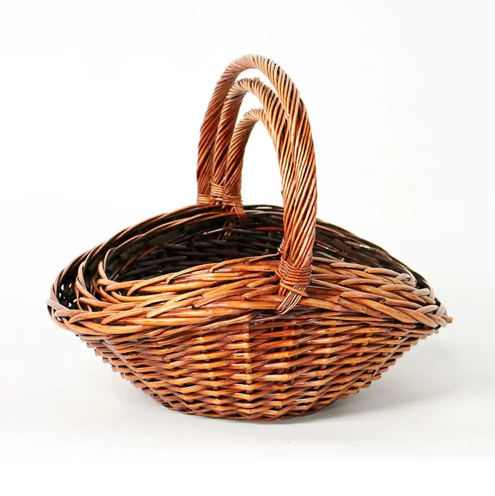YM-8789503 valentine handmade wicker gift basket