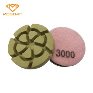 <strong>3</strong> Inch Flower Resin Bonded Concrete Floor Polishing Pucks with 12mm Thickness - Product Image 1