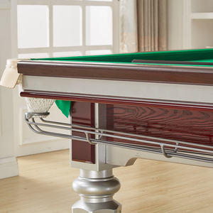 Table de billard de 8 pieds en bois massif durable avec coussin en ardoise pour les clubs et les centres commerciaux - Product Image 5
