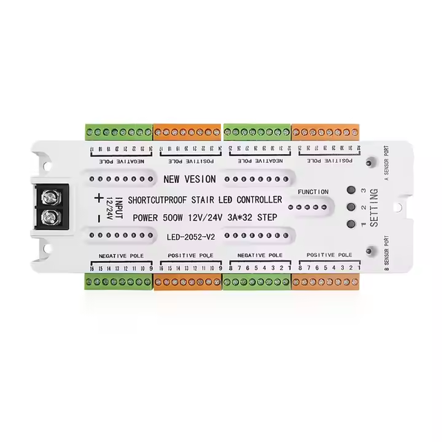 32 Channel Led Stair Lights Pir Motion Sensor Controller Indoor 12V 24V for Automatic Stairway Ladder Step Induction Controllers
