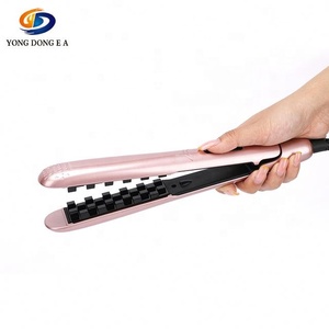 Peine de hierro plano <span class=keywords><strong>para</strong></span> mujer, la <span class=keywords><strong>mejor</strong></span> máquina alisadora de cabello de oro rosa, máquina alisadora de pelo iónica profesional - Product Image 2