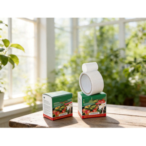 Trampa <span class=keywords><strong>para</strong></span> Insectos Transparente de Doble Cara, Rollo de Cinta Adhesiva <span class=keywords><strong>para</strong></span> Control de Insectos Voladores y Rasteadores - Product Image 1