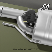 Pour Mercedes A45 W177 2.0T système d'échappement section moyenne et arrière chat tuyau d'échappement électrique valve silencieux voiture échappement
