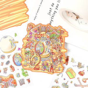 3 pcs/pack Fun Fair 3D Stereo Stickers Scenic Stickers Miniature Scene Stereo Stickers Decals - Product Image 1