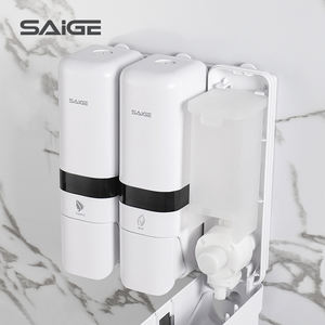 <span class=keywords><strong>Distributeur</strong></span> <span class=keywords><strong>Mural</strong></span> Saige de Luxe <span class=keywords><strong>Triple</strong></span> Rechargeable en Plastique 250 ml pour Douche, Shampoing et <span class=keywords><strong>Savon</strong></span> pour Hôtel - Product Image 4