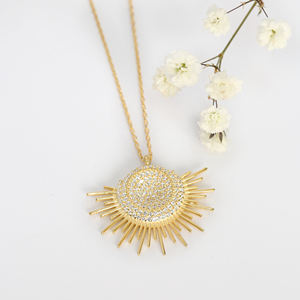 Design délicat Unique pierre de Zircon clair turc fait à la main vente en gros pendentif bijoux en argent Sterling 925 - Product Image 2