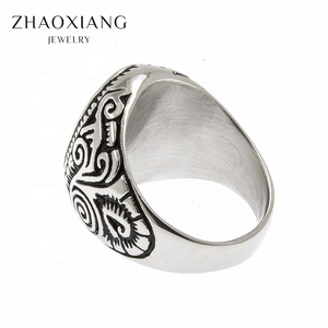 Biker Jewelry <span class=keywords><strong>Bague</strong></span> de fiançailles pour <span class=keywords><strong>homme</strong></span> Acier inoxydable Prix bon marché d'usine de Chine - Product Image 3