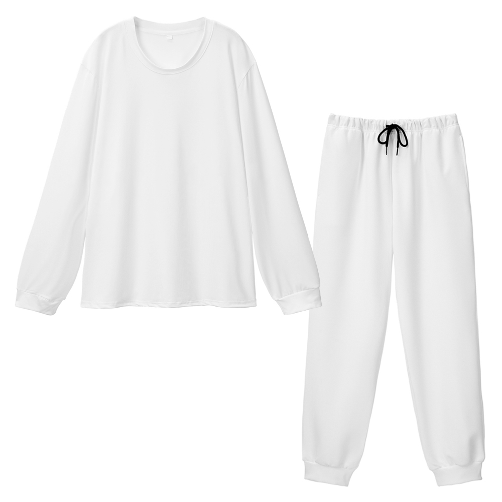 เสื้อคอกลมผ้าไหมสีขาวน้ำนม