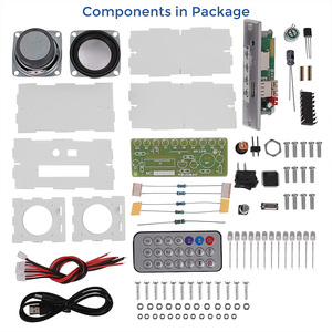 Bộ Dụng Cụ Tự Làm Loa BT 2*3W Đèn LED Nhấp Nháy Phổ Nhạc Bộ Khuếch Đại Âm Thanh Mini Điều Khiển Âm Thanh Bộ Hàn Điện Tử - Product Image 4
