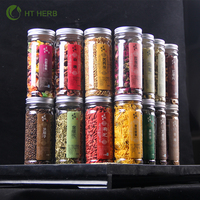 Paket botol hadiah kualitas tinggi mode populer pelangsing detoks Herbal jenis campuran teh bunga kering