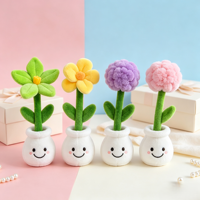 Jouet en peluche OEM ODM personnalisé, vase à fleurs insecte, poupée pour arrangement floral, décoration de table mignonne, cadeau populaire pour filles, vente en gros