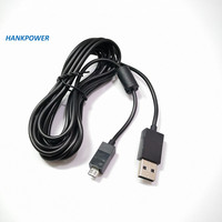 Câble de charge USB en cuivre pur de 2,75 m pour manette de jeu XBOX ONE S/PS4, stock d'usine