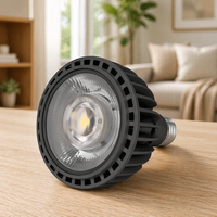 15 ° -60 °   Ampoule LED PAR pour culture de plantes 10W 2400 PPFD à 0,3m COB/SMD en option E26/E27 pour éclairage ciblé des plantes