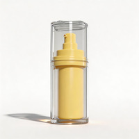 Nouvelle bouteille en plastique AS+PP à paroi épaisse de 30 ml avec pompe, récipient cosmétique vide pour huile essentielle, crème solaire, fond de teint liquide, flacon sans air