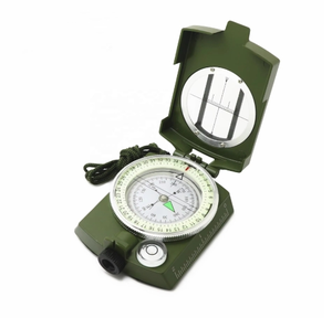 Boussole tactique de niveau de randonnée pour la survie Compas de visée portable compact avec sac de transport pour le <span class=keywords><strong>camping</strong></span>, la randonnée en plein air - Product Image 3