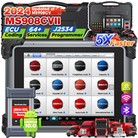 Autel MaxiSys MS908CV II Truck Scanner Mise à niveau de MS908CV Identique à MS909CV 3000 + Test 64 Service Auto Scan 2.0