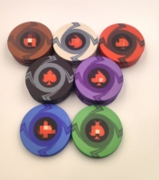 Jetons de poker en céramique EPT de haute qualité 10g 39mm, logo/couleur personnalisés, MOQ 100 pièces, vente directe usine, étui durable pour jetons de poker