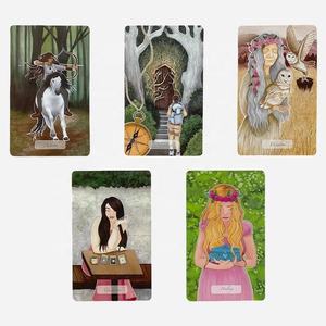 Logo personnalisé étiquette privée papier et matière plastique, Poker multi-jeux <span class=keywords><strong>Oracle</strong></span> Deck Tarot cartes de jeu avec guide - Product Image 4