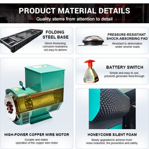 엔진 무소음형 디젤 발전기 <span class=keywords><strong>15kw</strong></span>~40kw 가정용 1500rpm 속도 400V/220V 50HZ/60HZ 자동 시작 및 원격 시작 ATS - Product Image 4