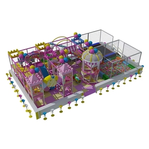 Construire un aire de jeux intérieure pour enfants sur le thème des macarons, bon marché, avec toboggan en forme de corne, aire de jeux pour garderie, grands ensembles d'équipements de jeux pour enfants - Product Image 1