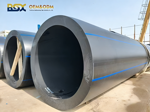 Tubo in HDPE PE100 PN10 PN16 SDR11 SDR17 da 200mm-1200mm di Grande Diametro per Irrigazione e Drenaggio Fognario - Direttamente dalla Fabbrica - Product Image 1